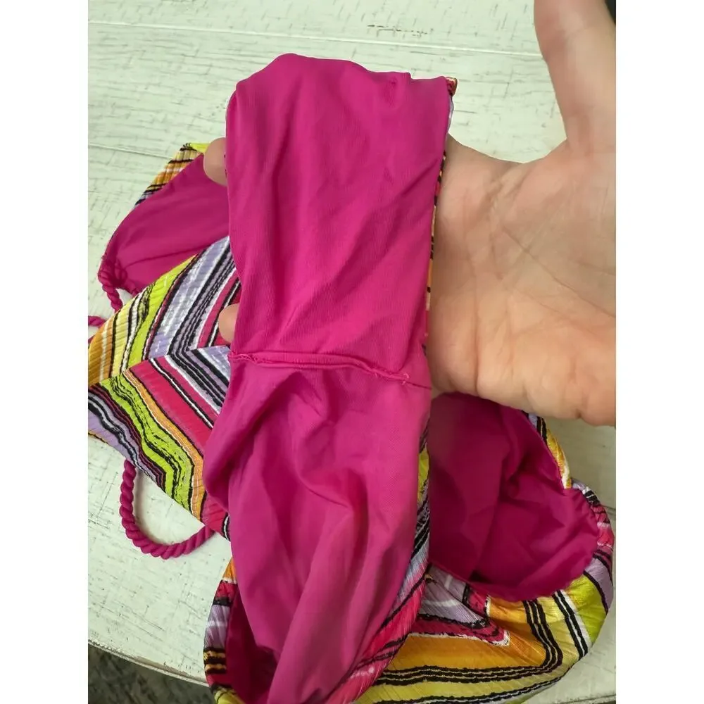 Becca Women's Pink Farah Reversible One Piece Size S